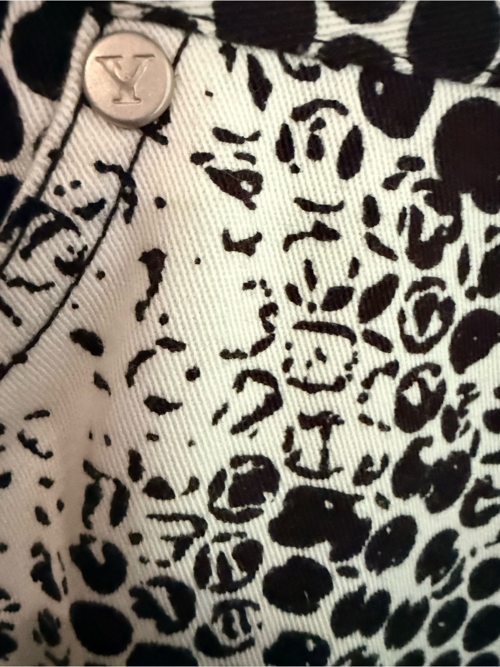 Biacci geo print  Black & White Patterned Capri Pants Sz. 12 NWOT Y2K - Picture 4 of 5